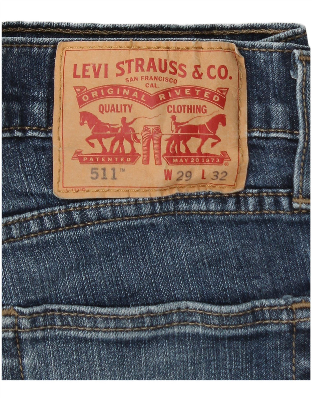 Jeans Levi's Uomo 511 Slim W29 L30 Cotone Blu