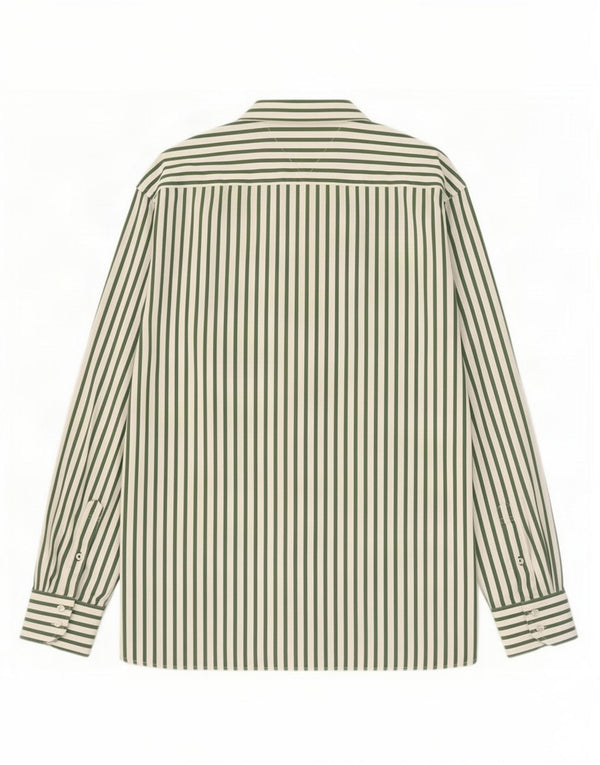 Camicia da uomo Tommy Hilfiger XL in cotone a righe verdi