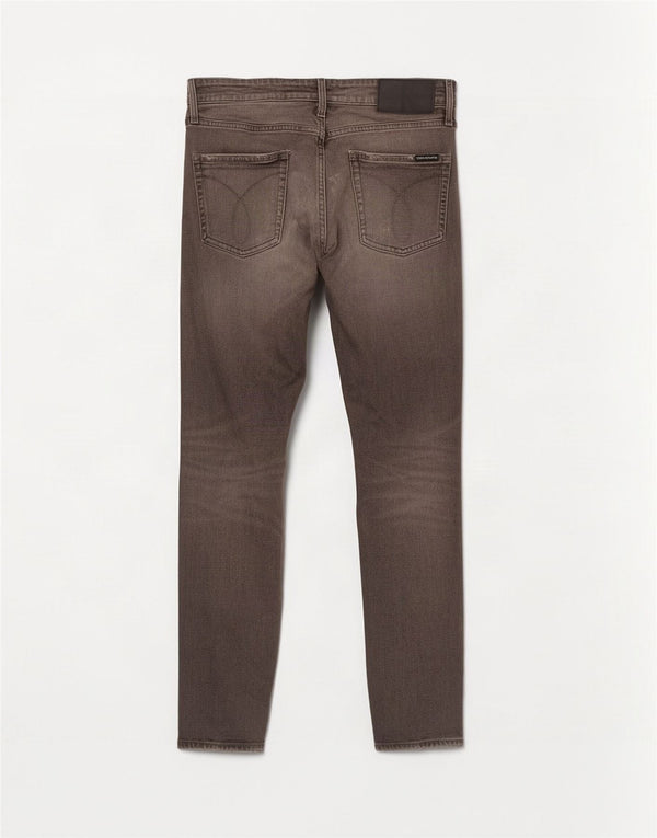 Jeans skinny da uomo Calvin Klein W33 L32 cotone grigio