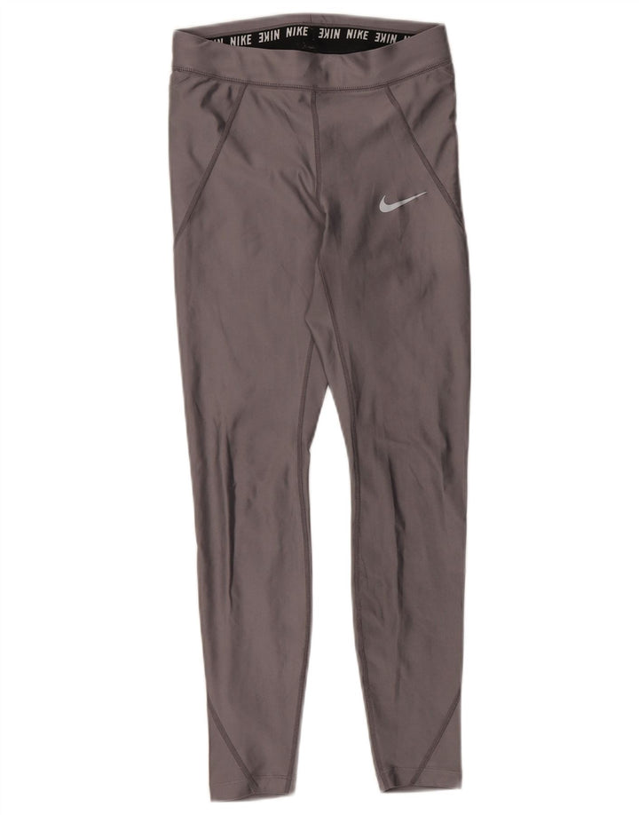 Leggings Dri Fit da donna NIKE UK 6 XS poliestere grigio