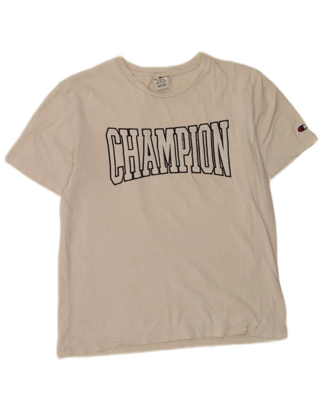 T-shirt grafica da uomo Champion Top grande bianca