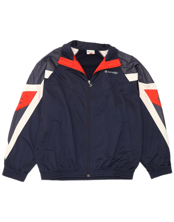 Giacca sportiva da uomo con grafica Champion XL Colorblock blu navy
