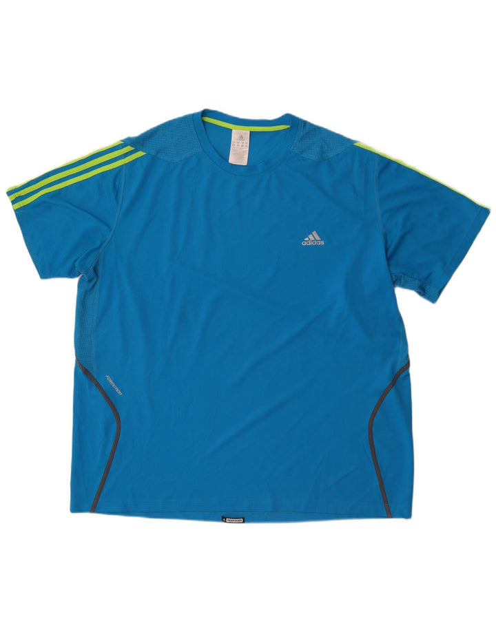 T-shirt da uomo Adidas Top 2XL blu poliestere