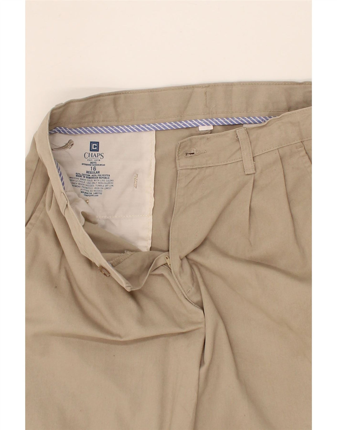 CHAPS Boys Regular Bermuda Shorts 15-16 Years W28 Grey Cotton Vintage Chaps and Second-Hand Chaps from Messina Hembry 