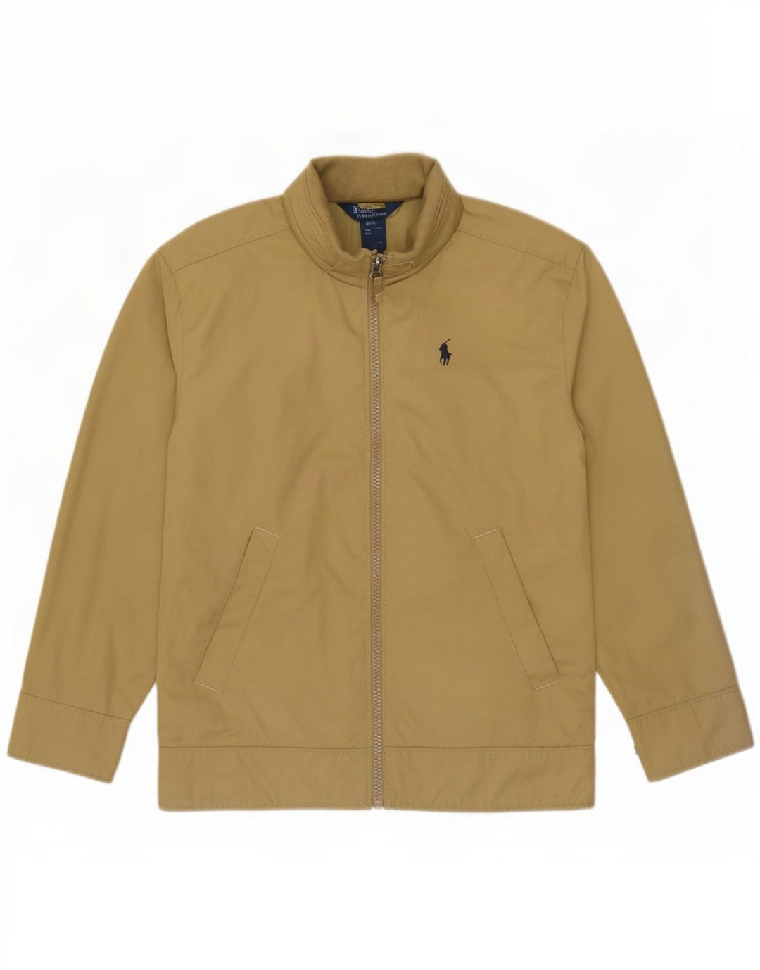 Giubbotto bomber con cappuccio da bambino Polo Ralph Lauren 7-8 anni piccolo in poliestere beige