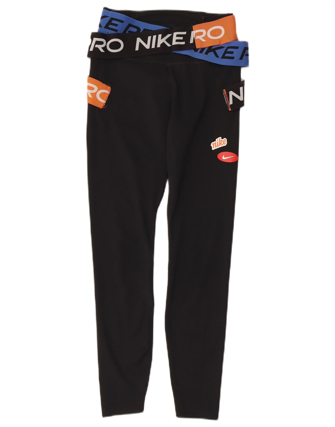 Leggings grafici NIKE da donna Dri Fit UK 4 XS poliestere nero