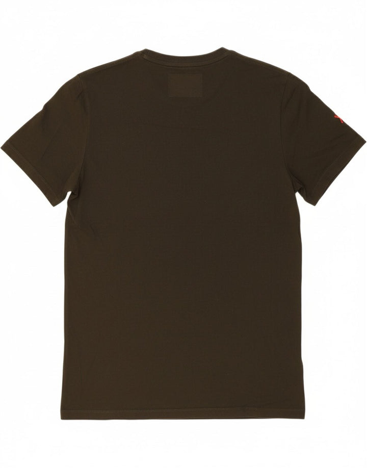 SUPERDRY Mens T-Shirt Top Large Khaki Cotton