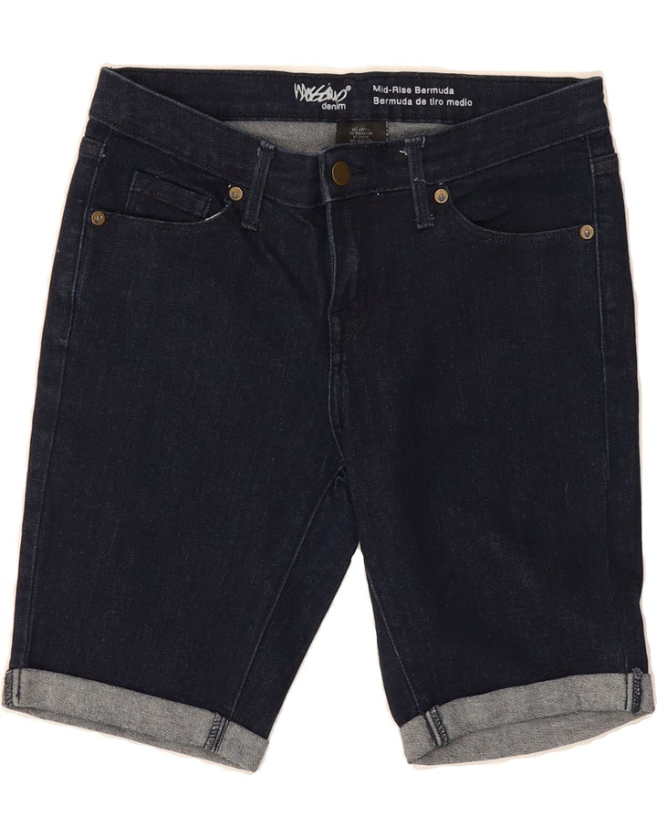 MOSSIMO Womens Denim Bermuda Shorts US 4 Small W27  Navy Blue Vintage Mossimo and Second-Hand Mossimo from Messina Hembry 