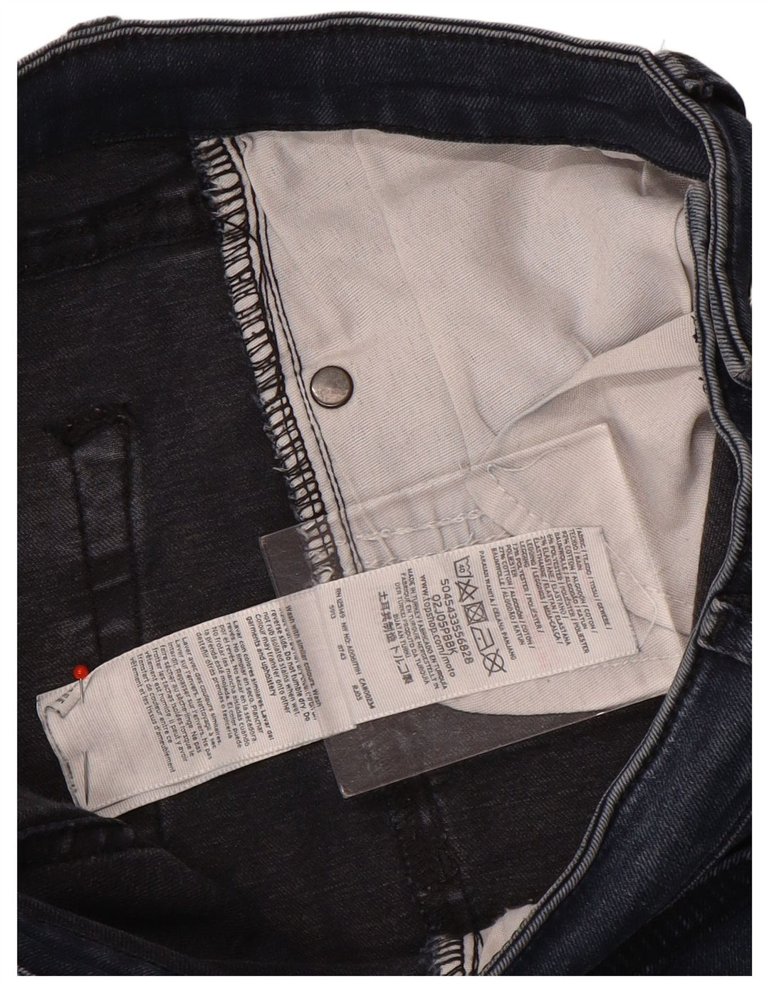 Jeans skinny da donna Topshop W28 L28 poliestere blu navy