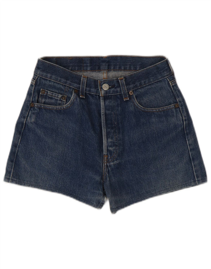 Pantaloncini di jeans Levi's 501 da donna W29 in cotone blu medio