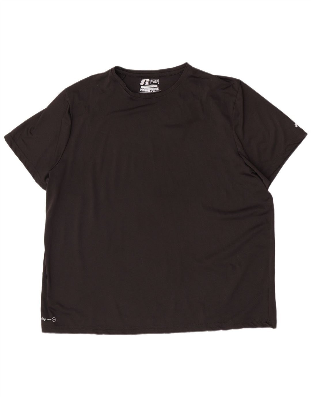 T-shirt Dri-Power da uomo Russell Athletic Top XL poliestere nero