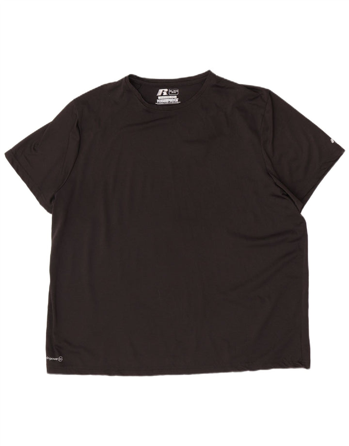 T-shirt Dri-Power da uomo Russell Athletic Top XL poliestere nero