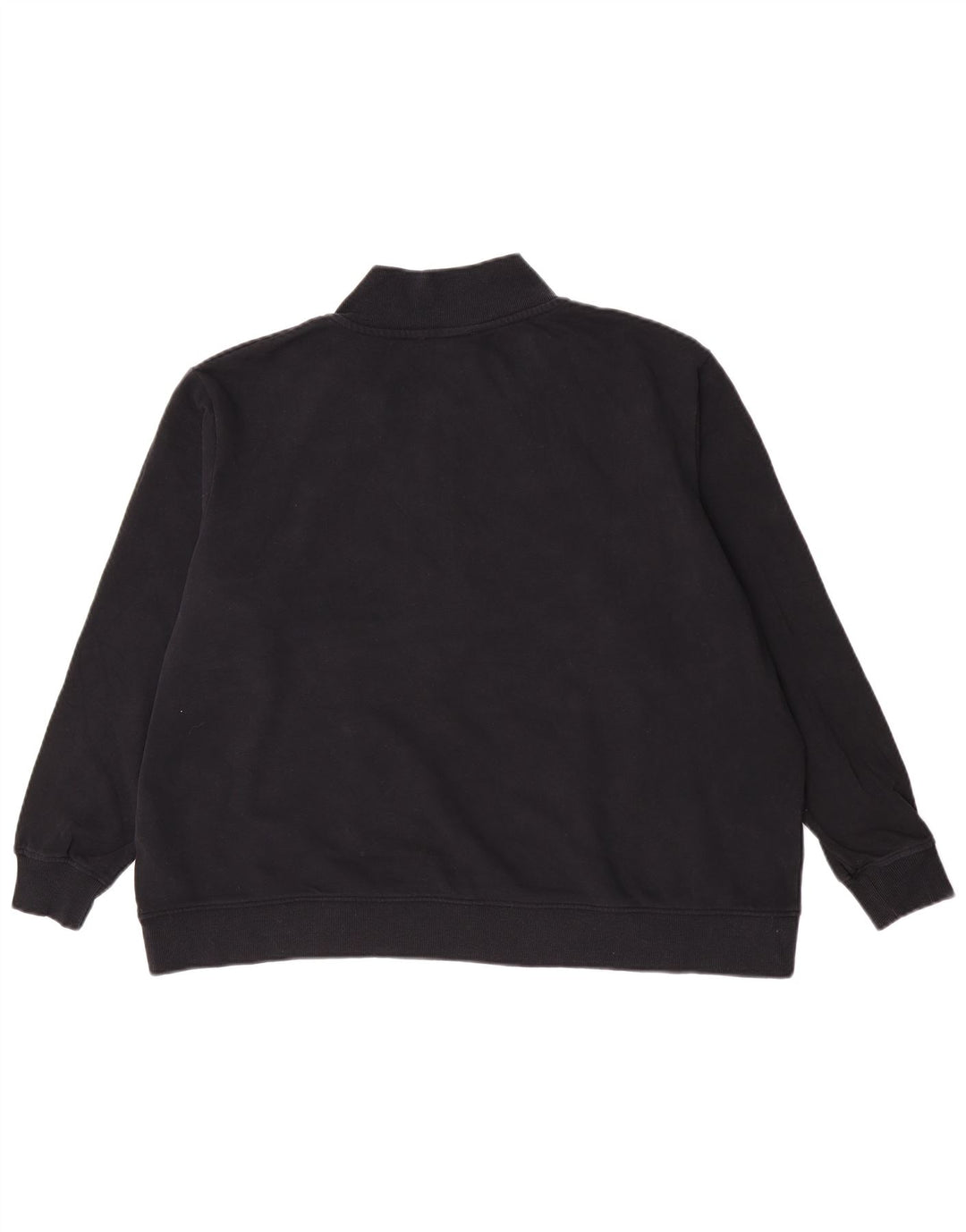 Felpa oversize con zip 1/4 da donna Marks & Spencer UK 18 XL Nera