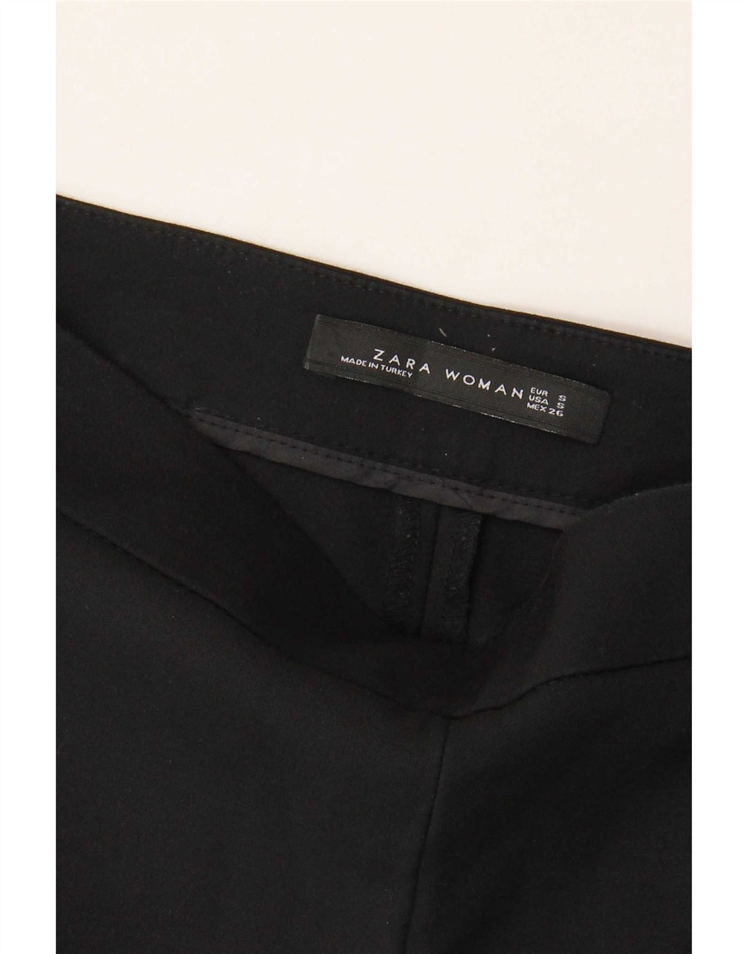 Pantaloni corti dritti da donna Zara piccoli W26 L23 neri