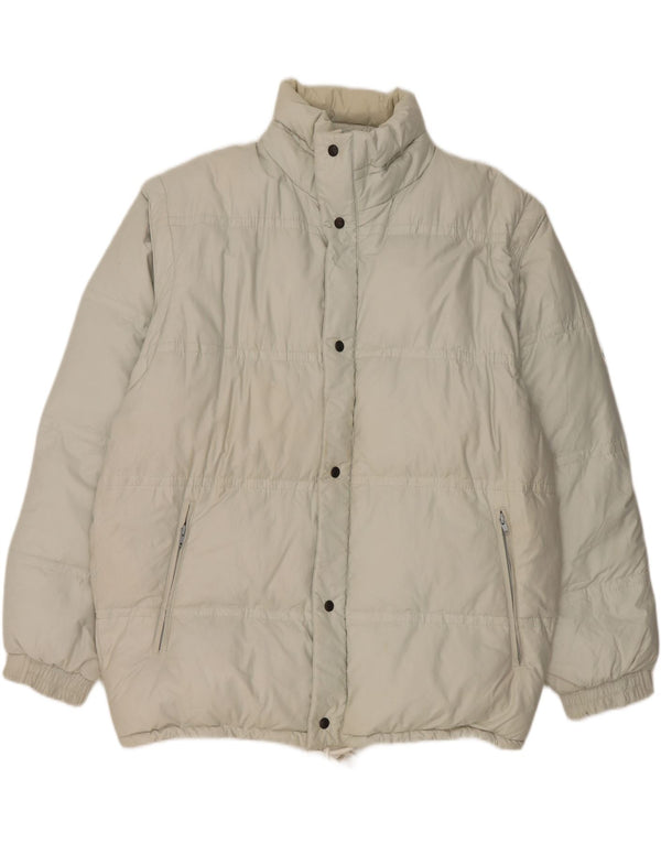 Martin's Mens Padded Jacket UK 42 XL White Cotton