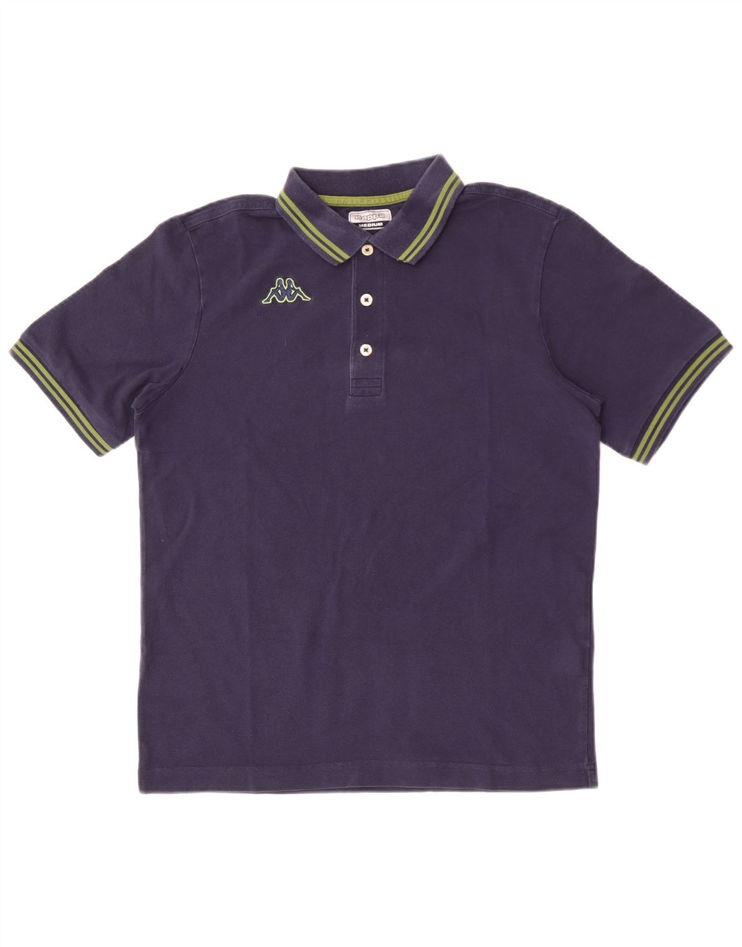 Polo Kappa Uomo Media Cotone Blu Navy