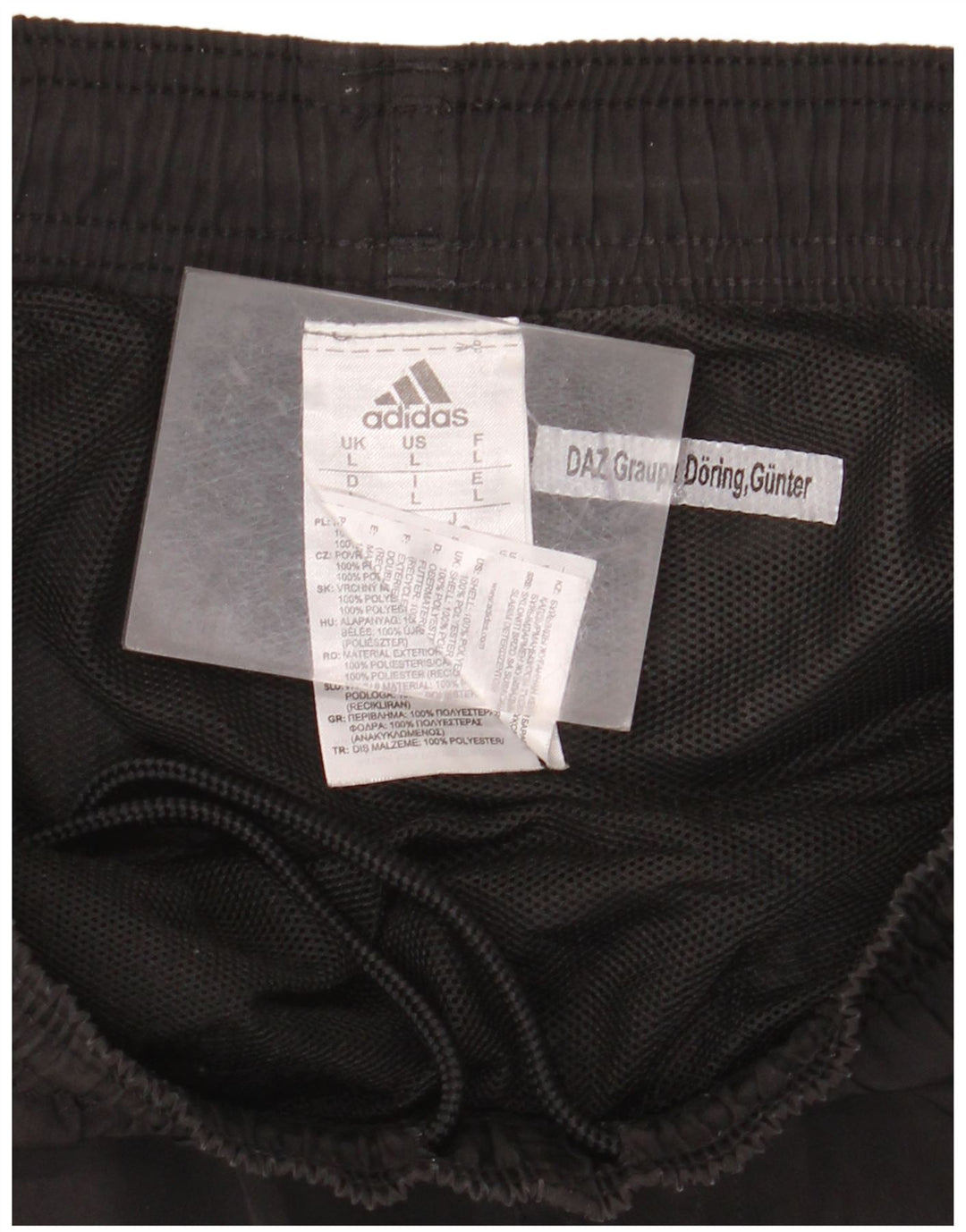 Pantaloncini sportivi ADIDAS da donna UK 14 Large Nero Poliestere