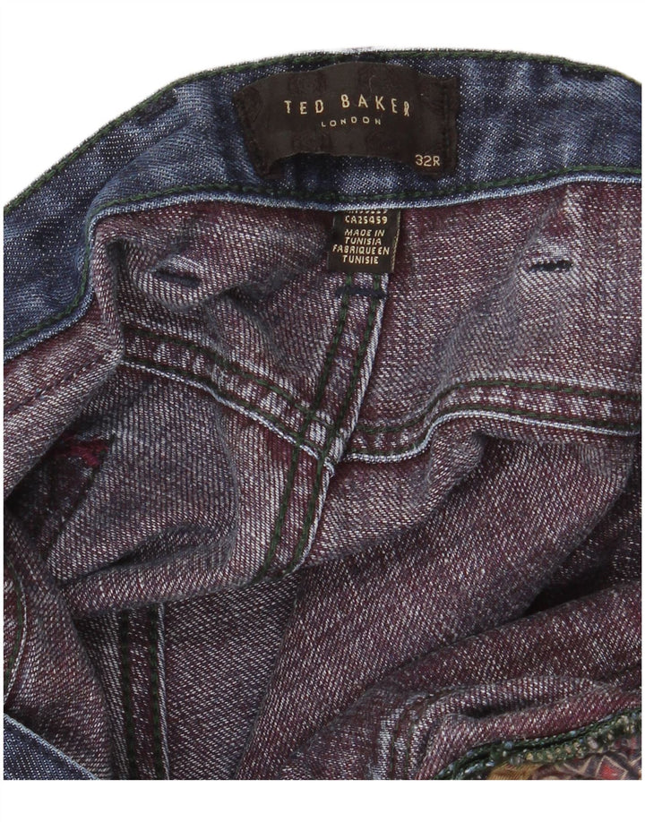Jeans dritti da uomo TED BAKER W32 L32 Blu navy