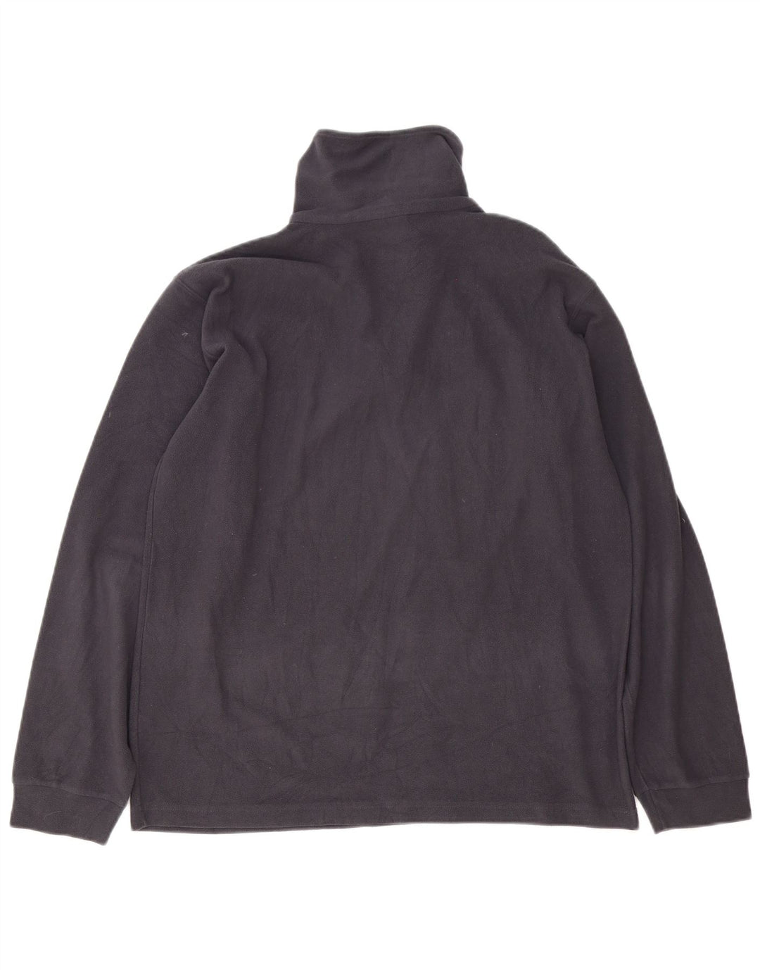Maglione in pile da uomo Champion con zip e collo in poliestere grigio medio