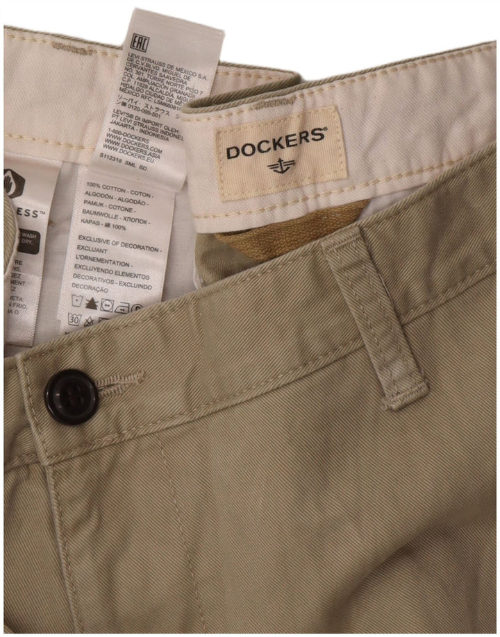 Pantaloncini chino da uomo Dockers W32 in cotone verde medio