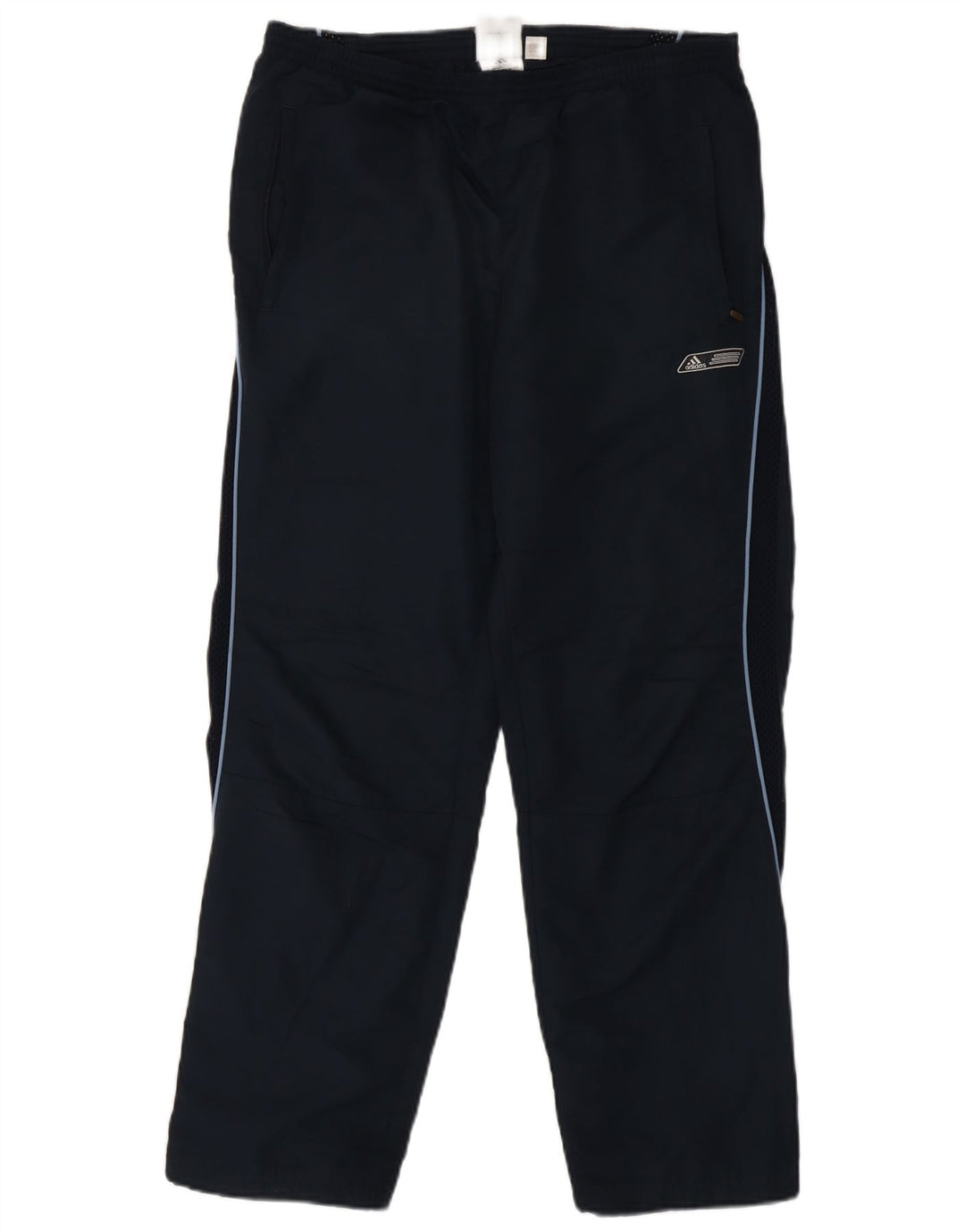 Pantaloni da tuta da uomo Adidas Small in poliestere blu navy