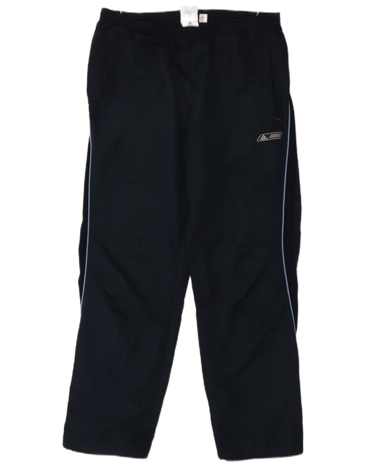 Pantaloni da tuta da uomo Adidas Small in poliestere blu navy