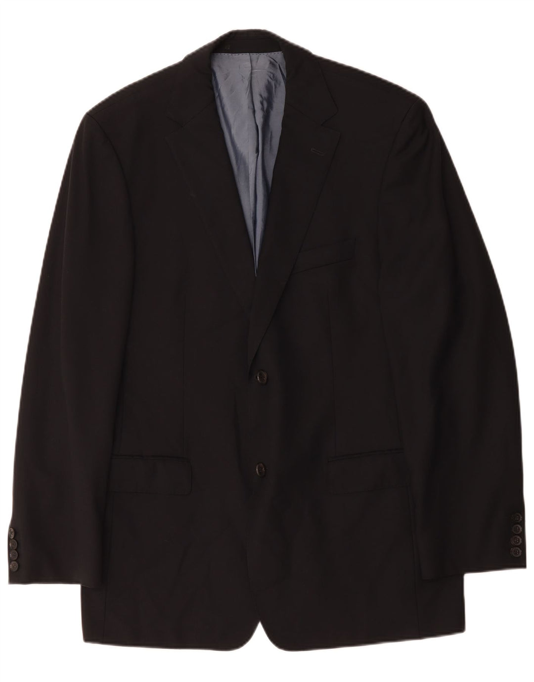 Giacca blazer da uomo a 2 bottoni Hugo Boss EU 52 XL Lana vergine blu navy