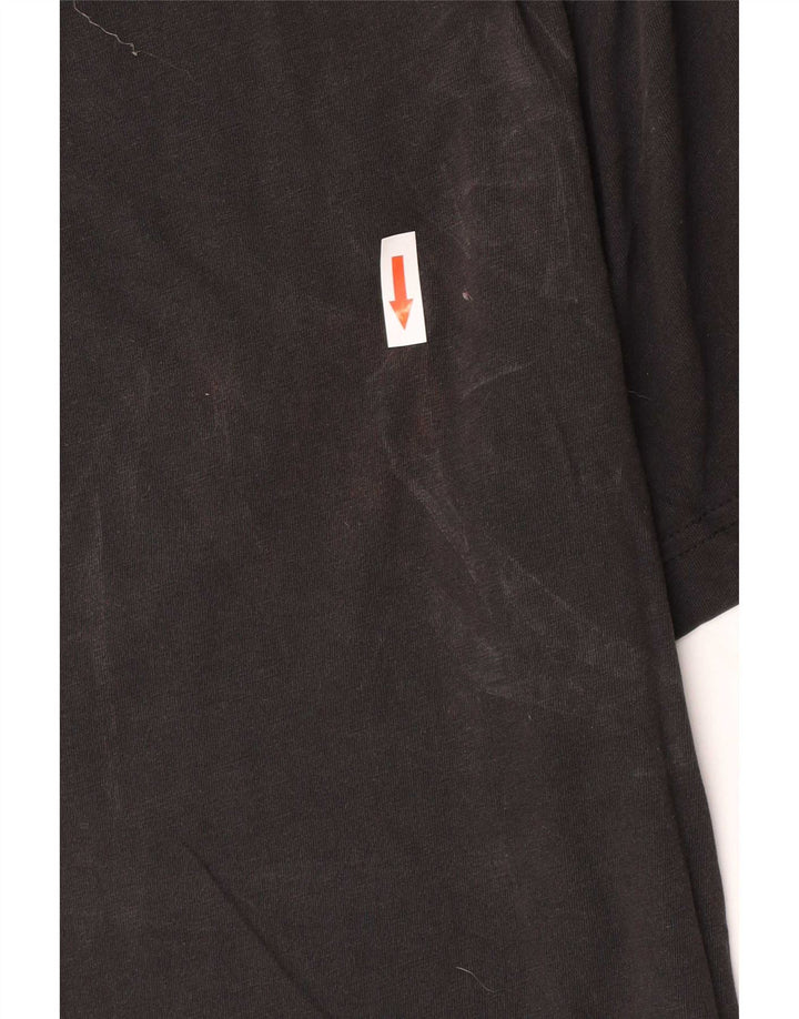 T-shirt grafica da uomo Reebok Top grande in cotone nero