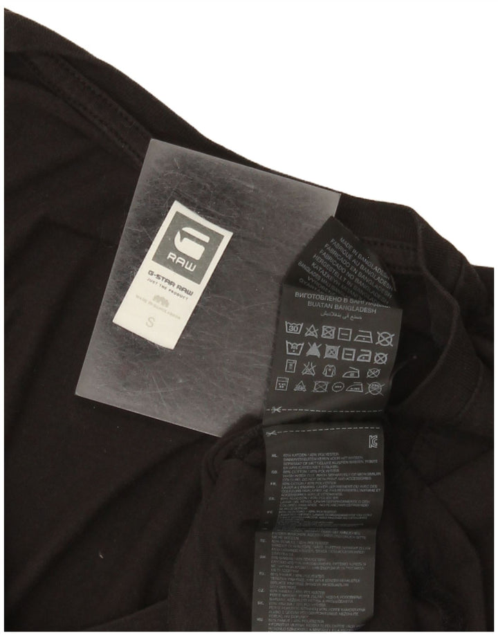 T-shirt da uomo G-Star Top piccola in cotone nero
