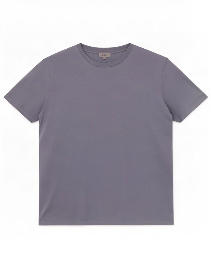 T-shirt da uomo Cos Top grande in cotone blu