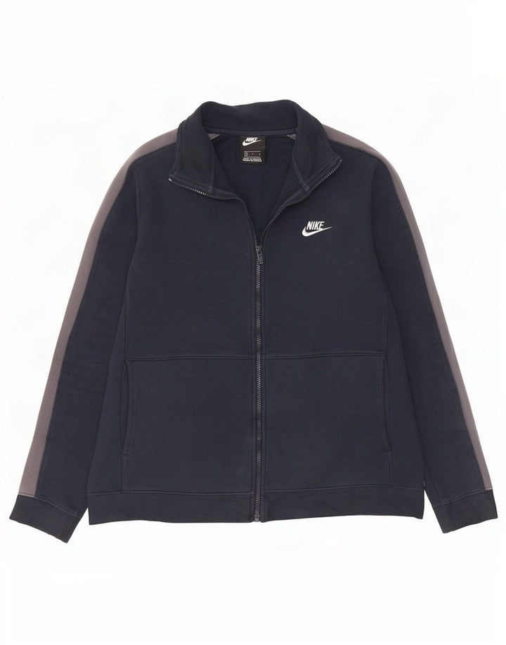 Giacca da tuta da uomo Nike Large in cotone color block blu navy