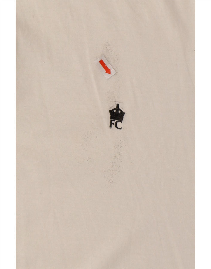 Polo da uomo FRENCH CONNECTION grande in cotone bianco sporco