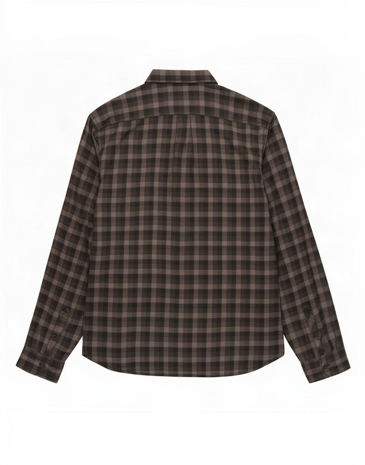 Camicia Vans da uomo su misura in flanella XL in cotone a quadretti nero