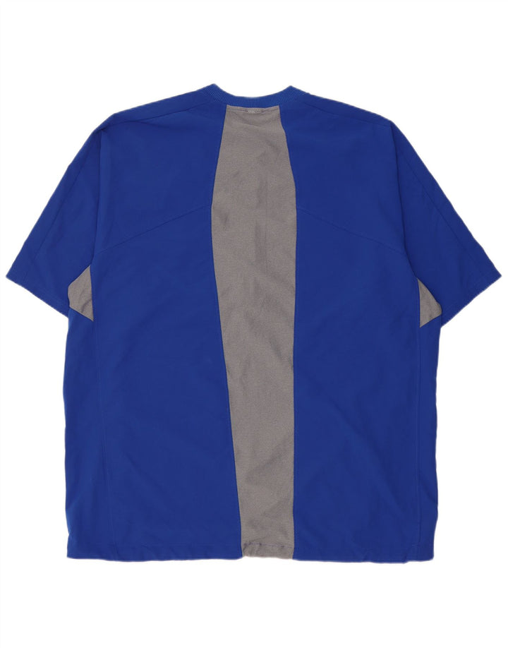 Top da tuta pullover a maniche corte da donna New Balance UK 20 2XL Blu