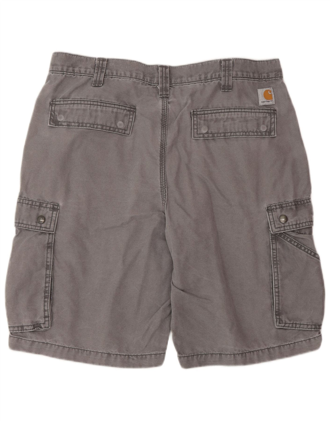 Pantaloncini cargo da uomo dalla vestibilità rilassata Carhartt W36 grandi in cotone grigio