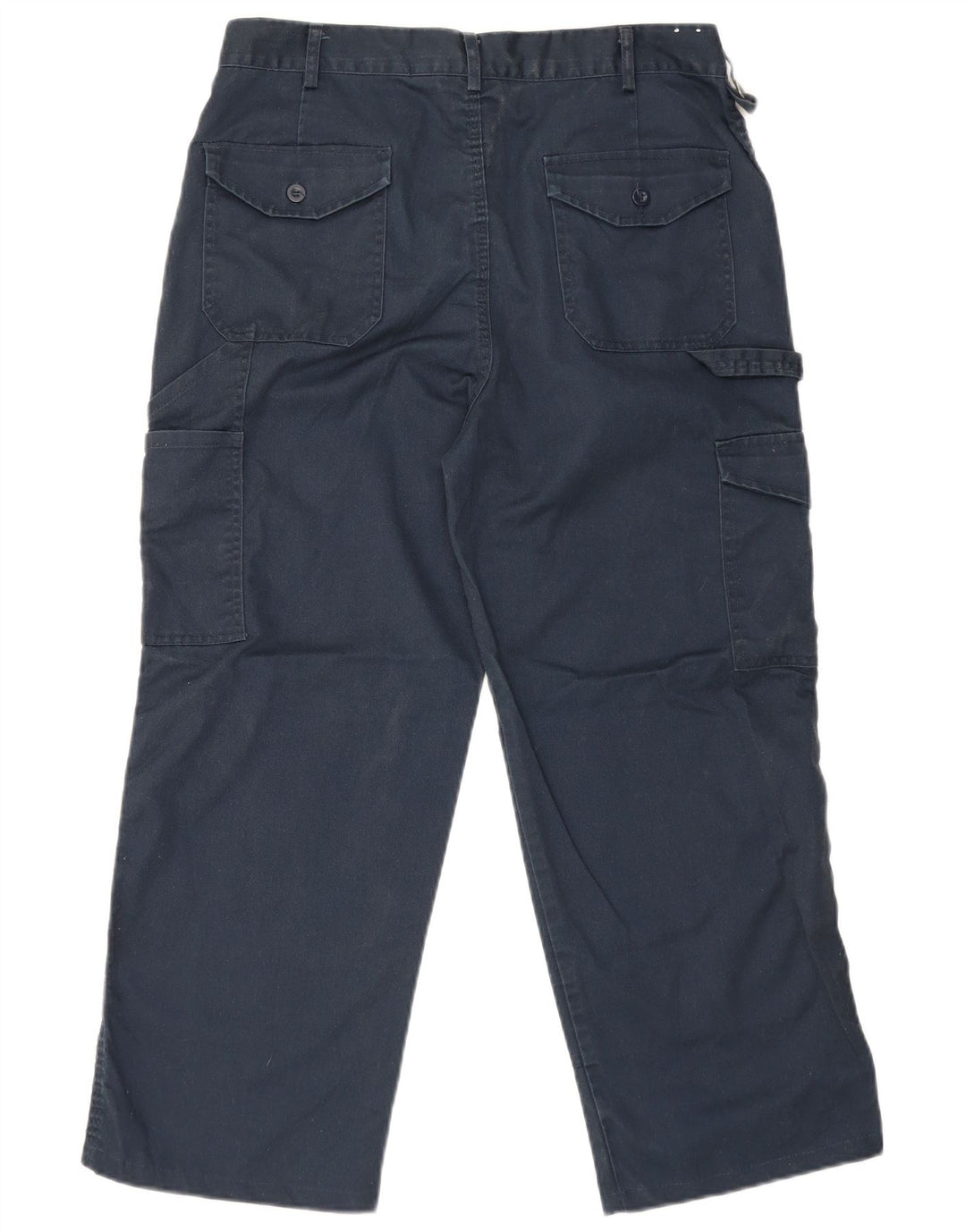 Dickies Pantaloni cargo dritti da uomo W34 L25 poliestere blu navy