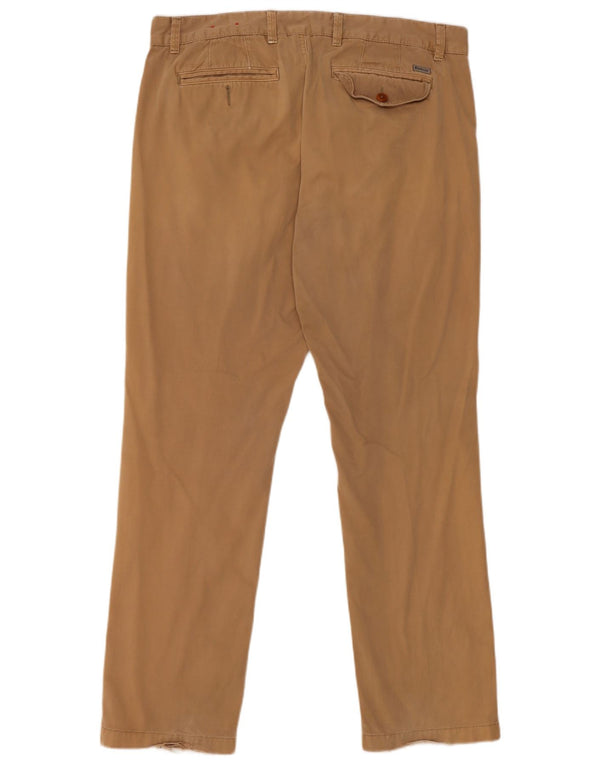 Pantaloni chino dritti da uomo Barbour W38 L32 in cotone beige