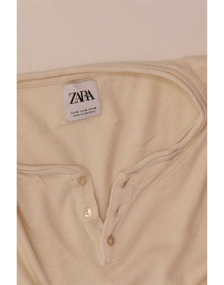 T-shirt Zara da uomo Top beige medio