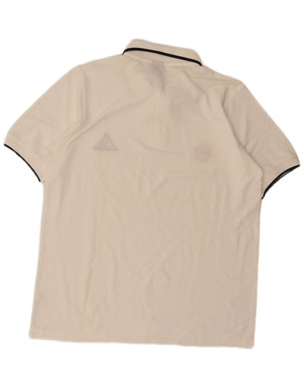 Polo da uomo Le Coq Sportif XL in cotone bianco