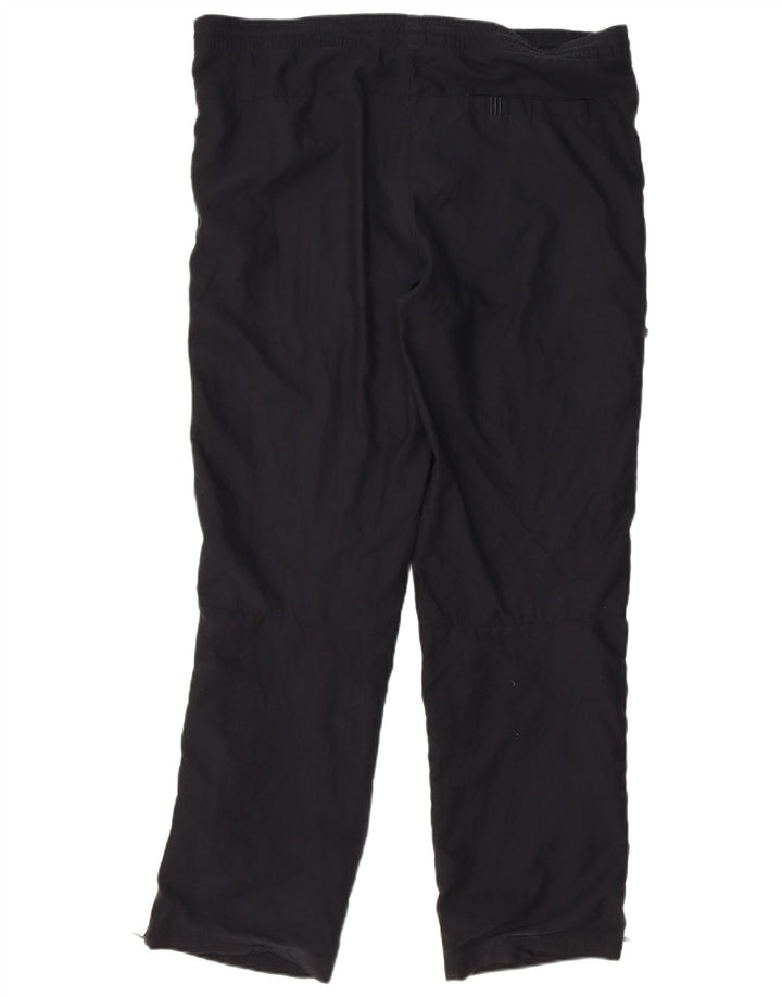 ADIDAS Mens Tracksuit Trousers Medium Black Polyester