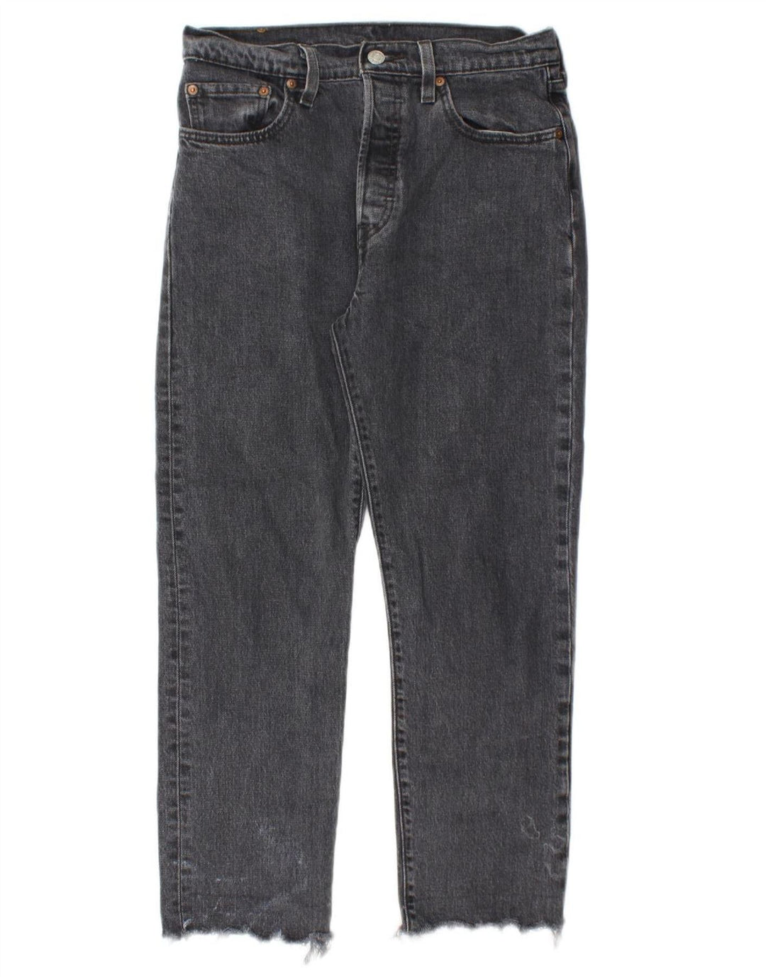 LEVI'S Jeans dritti da donna 501 W28 L26 cotone nero