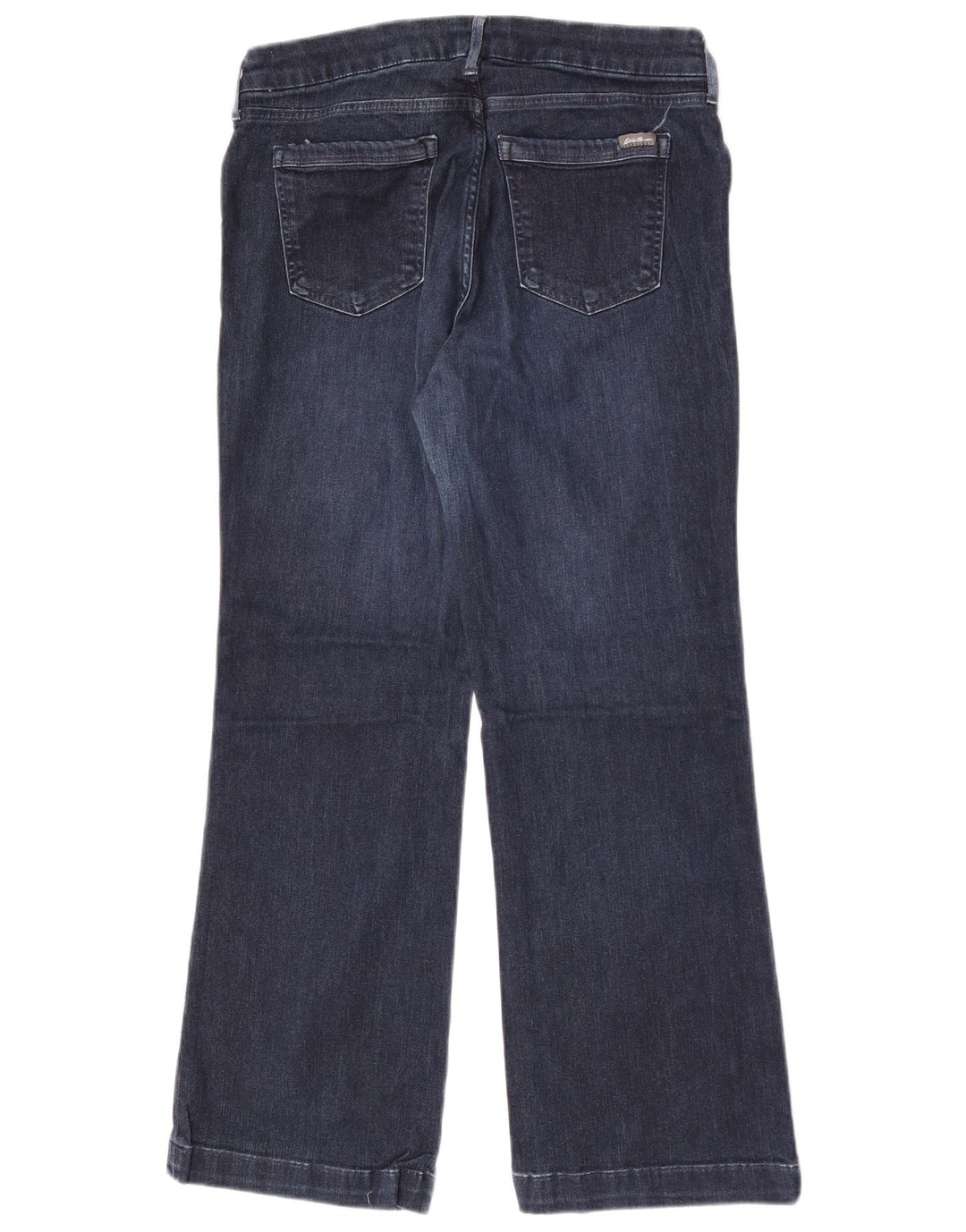 Jeans bootcut curvy da donna Eddie Bauer W32 L28 cotone blu navy