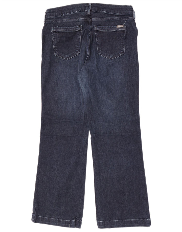 Jeans bootcut curvy da donna Eddie Bauer W32 L28 cotone blu navy