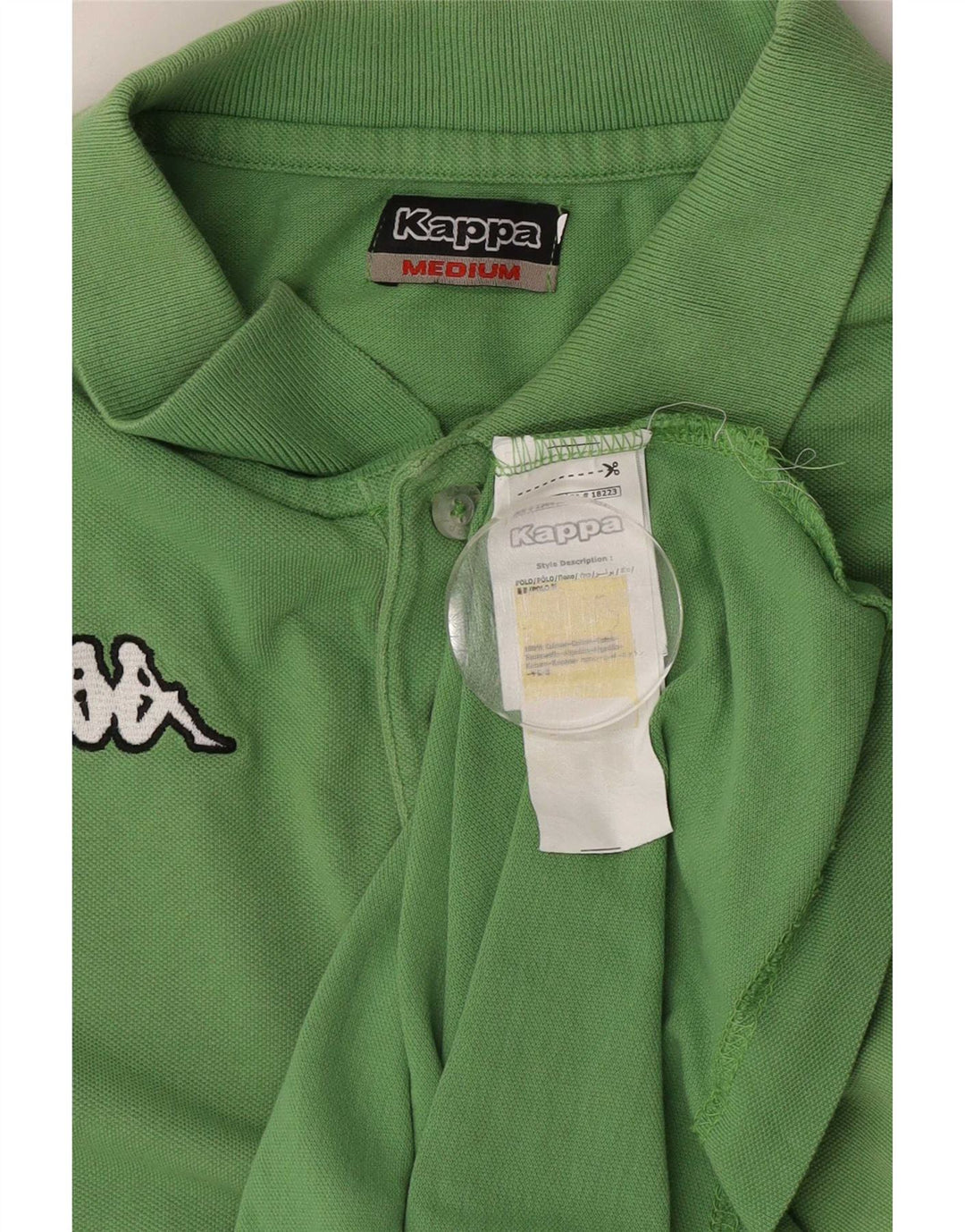 Polo Kappa Uomo Verde Medio In Cotone