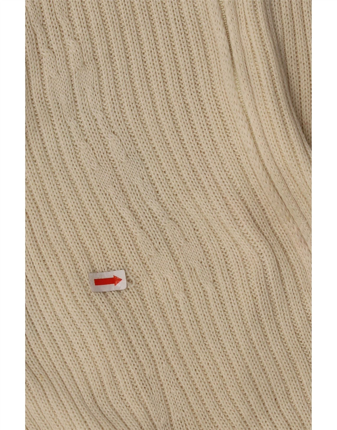 Maglione cardigan da donna CERRUTI 1881 UK 12 cotone bianco sporco medio