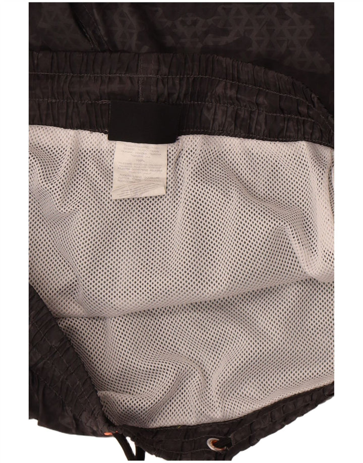 Pantaloncini da bagno da uomo Lotto Large in poliestere geometrico nero