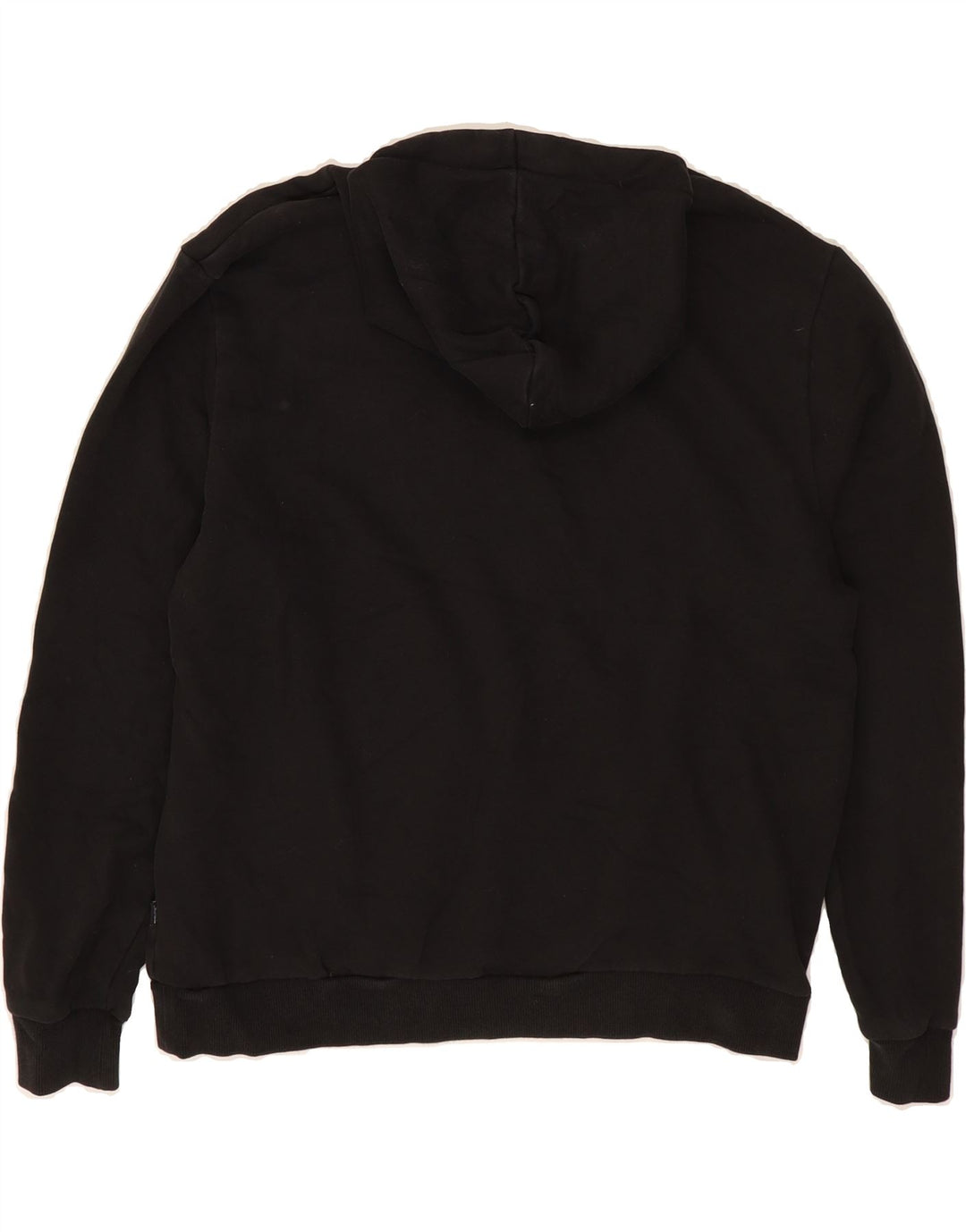 PUMA Mens Graphic Hoodie Jumper Medium Black Vintage Puma and Second-Hand Puma from Messina Hembry 