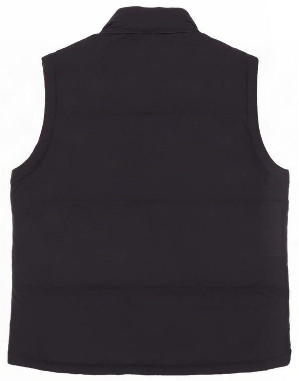 Gilet imbottito con cappuccio Kappa da uomo UK 38 medio blu navy poliestere
