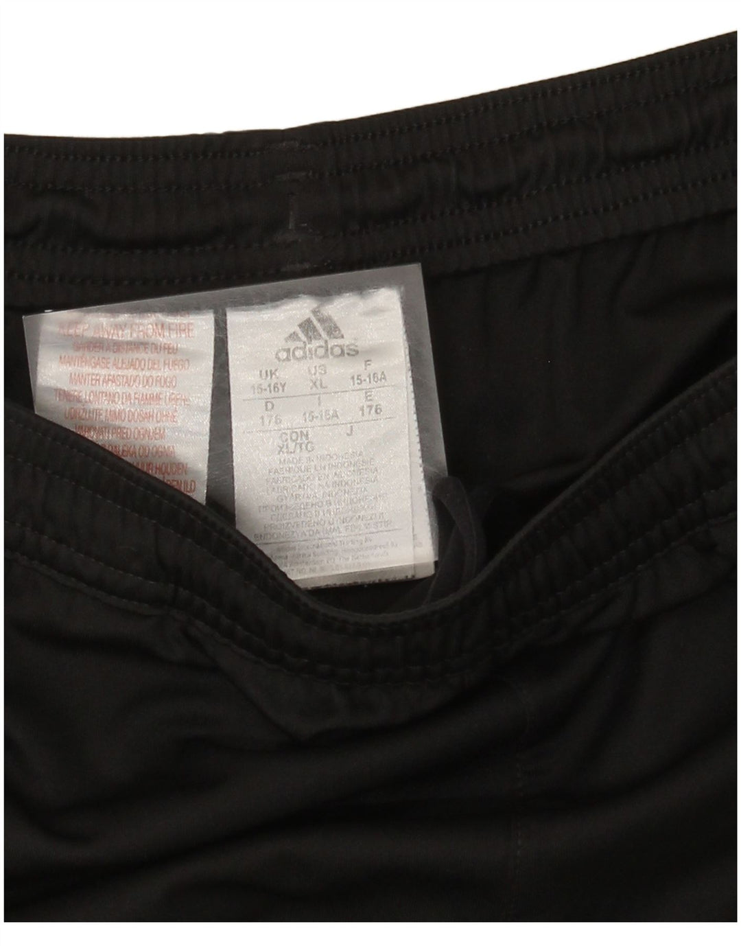 Pantaloncini sportivi Adidas da ragazzo 15-16 anni in poliestere nero