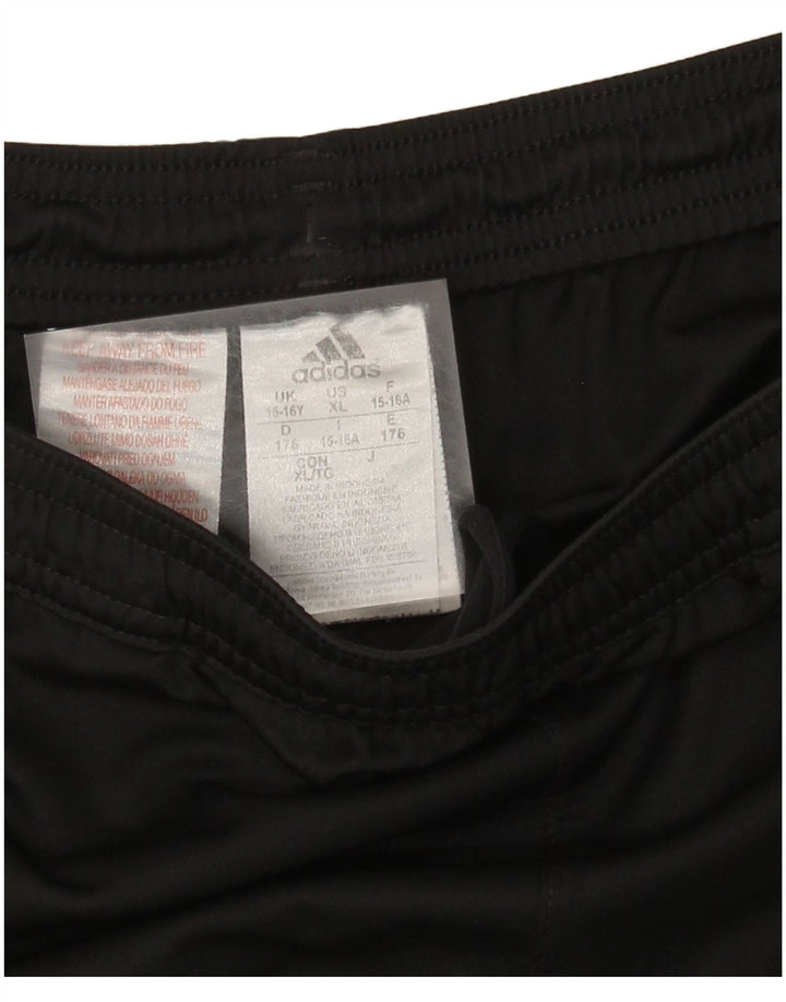 Pantaloncini sportivi Adidas da ragazzo 15-16 anni in poliestere nero